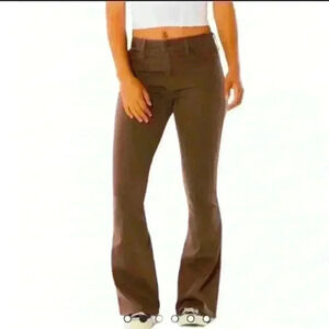 Hollister High-Rise Vintage Brown Soft Stretch Flare Jeans Size 5R - W27 L32